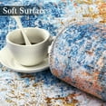thumbnail image 5 of Yesfashion Carpets Area Rugs Washable 8'*10' Modern Abstract Rug Distressed Rug Bedroom Stain Resistant Thin Home Decor Rug for Home,Blue/Orange Blue Orange 8*10ft, 5 of 7