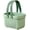 Green, variant on Plastic Storage Basket with Handle Portable Shower Caddy Tote Organizer Basket Bin for Bathroom Kitchen Dorm Room Bedroom, Light Pink