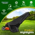 thumbnail image 3 of NEH Lawn Mower Cover, Marine Grade 600D, Push Mower Cover, Outdoor Storage Lawn Mower Cover Waterproof Heavy Duty, UV Protection Universal Push Lawn Mower Covers for Outside, 3 of 9