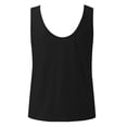 thumbnail image 3 of DuoJiaJ Womens Tank Top Summer Daily Sleeveless V Neck Fashion Tops Solid Color Casual Shirts Plus Size Women’s Cotton Tank Tops, 3 of 4