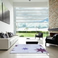 thumbnail image 7 of Ahgly Company Machine Washable Indoor Rectangle Transitional Lavender Blue Area Rugs, 8' x 12', 7 of 7