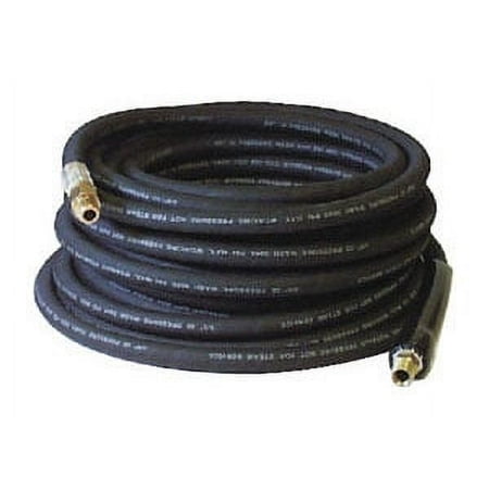 3/8"x50'3000#Blk Rbr PW Hse Cpld MPT x MPT Swivel