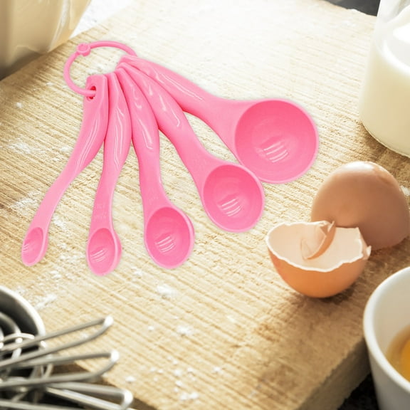 Hilingoto Clearance Kitchen Tools Teaspoons for Measuring Dry And Liquid Measuring Spoons, Plastic Set 5 Kitchen Tool Teaspoons for Measuring Drying And Liquid Quantity Christmas Clearance