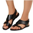 thumbnail image 4 of SBYOJLPB Women's Sandals Fashionable Casual Versatile Plus-Size Shoes Spring/Summer Style Trendy Comfortable Toe Beach Sandals, 4 of 9