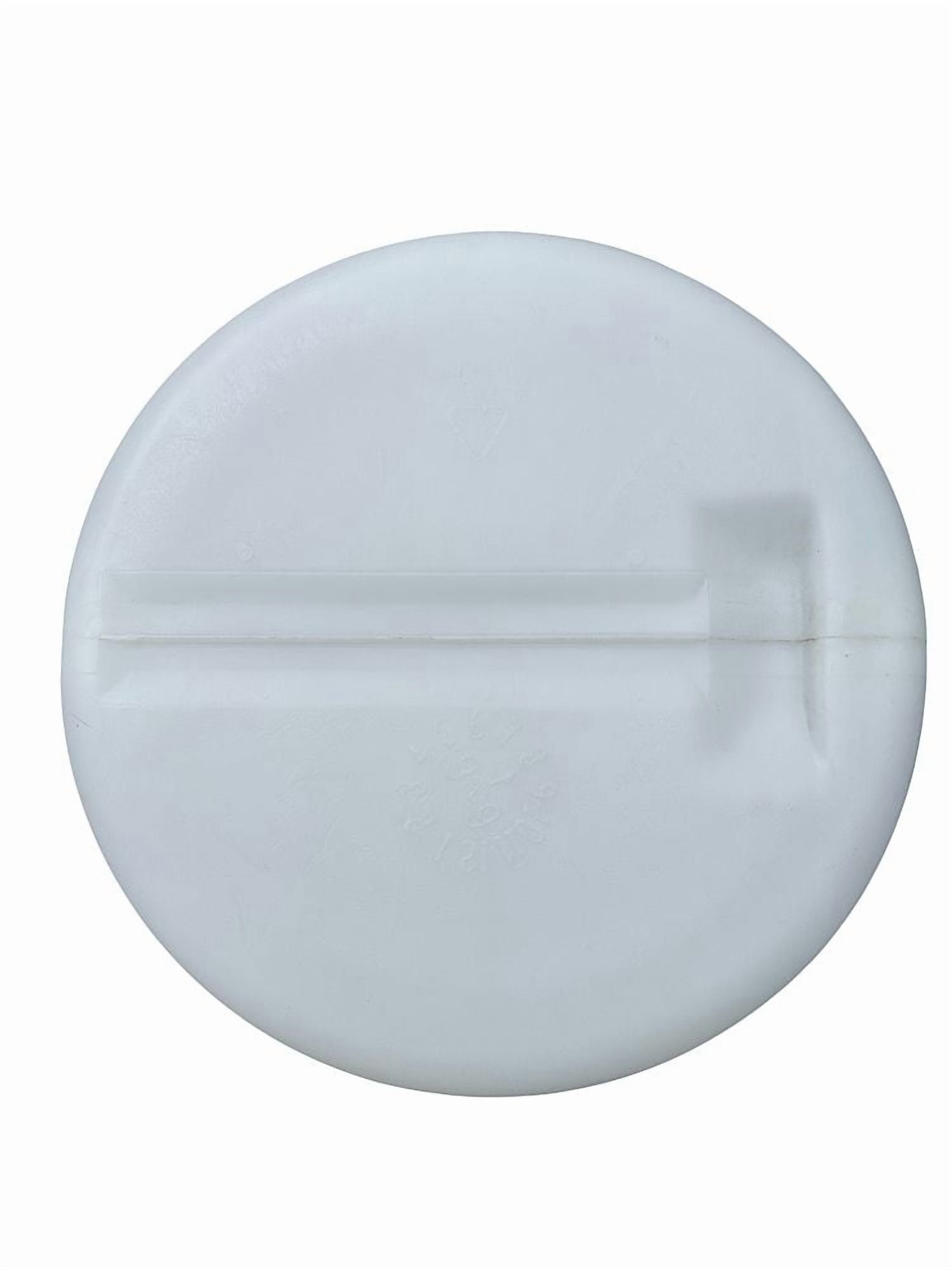 15 Gallon White Plastic Water Barrel w/ 2 inch & 3/4 inch bung caps