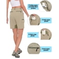 thumbnail image 2 of Little Donkey Andy Women's Golf Hiking Shorts Lightweight Quick Dry Outdoor Summer Shorts with Pockets 9 inch Khaki L, 2 of 7