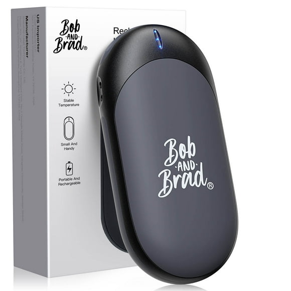 Bob and Brad Hand Warmer Rechargeable, 10000mAh Portable Pocket Heater, Electric Handwarmer with 3 Levels, 14 Hrs Lasting Heat, Great for Camping, Golf, Hunting, Outdoor, Winter Gifts