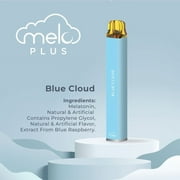 MELO Plus Melatonin Diffuser, Blue Cloud - 800 puffs | 0% Nicotine, Vegan, Sugar-Free, Gluten-Free Aromatherapy