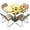 Sunflower Butterfly, variant on 36 x 36 inch Square Fitted Tablecloth with Elastic Edges Sunflower Cow Print Stretchy Fabric Folding Card Table Cover for Indoor Outdoor Patio Party Decor
