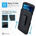 thumbnail image 5 of Motorola Droid Turbo 2 Belt Clip Holster Case - Black, 5 of 6