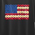 thumbnail image 3 of Instant Message - Flower USA Flag Short Sleeve Boxy Graphic T-Shirt, 3 of 6