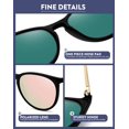 thumbnail image 4 of Gafas de sol polarizadas vintage redondas WOWSUN para mujer, 4 of 7