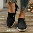 thumbnail image 2 of Dakaela Casual Espadrilles Flats for Women Comfort Linen Slip on Walking Shoes Closed Toe Mesh Knit Ballet Dress Loafers Black 6, 2 of 8