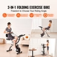 thumbnail image 6 of KFFKFF Collapsible Workout Bicycle, Adjustable Resistance Home Gym Bike, Upright Indoor Exercise Cycle with Comfort Seat, LCD Display for Fitness Training, 6 of 9