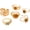 Gold, variant on 6PCS Gold Tigers Eye Stone Rings Sun Stackable Chunky Gemstone Ring Adjustable Open Statement Rings Prom Fashion Jewelry for Women