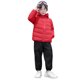 thumbnail image 1 of Parkas de manga larga para niños de talla mediana y grande, chaqueta de plumón ligera unisex de invierno, color liso, con capucha, resistente al viento y cálida, abrigo de invierno blanco de estilo co, 1 of 8