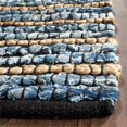 thumbnail image 4 of Safavieh Cape Cod 4' Square Hand Woven Rug in Blue and Natural, 4 of 10