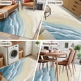 thumbnail image 5 of 2.7'x5' Area Rugs, Haze Blue Beach Coastal Indoor Outdoor Area Rug for Living Room Bedroom, Summer Ocean Nautical Seaside Washable Bathroom Rugs Kitchen Floor Carpet Mats Home Decor Aesthetic, 5 of 8