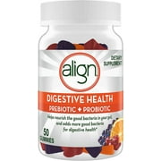 Align Digestive Health Prebiotic + Probiotic Gummies Fruit Flavored - 50 ct
