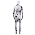 thumbnail image 4 of HTQWLP Halloween Superhero Costumes, Pop Style Role Playing Fancy Dress Costumes, Halloween Stage Performance Cosplay Outfit-Hooded Jumpsuit, Birthday Party Dress up Costumes for Men, White/170, 4 of 7