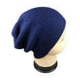 thumbnail image 1 of Men Beanie Hat Solid Color Striped Autumn Winter Brimless Knitting Cap for Outdoor, 1 of 9