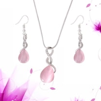 Raindrops 1Pcs Women Jewelry Set Classic Style Rhinestone Jewelry Droplet Shaped Decoration for Wedding Party