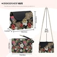 thumbnail image 7 of Pzuqiu Flower Leopard Print Crossbody Leather Bags for Women Minimalist Lightness Leather Quilted Shoulder Bag with Chain Strapx Fashion Casual Lightness Gifts for Women, 7 of 7