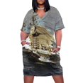 thumbnail image 1 of USS INTREPID-vestido holgado con bolsillos para mujer ropa elegante conjuntos de S tienda s envío CVA-11, 1 of 6