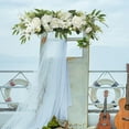 thumbnail image 3 of Floral Swag Welcome Sign Arrangements Party Floral Backdrop Silk Roses Wedding, 3 of 8