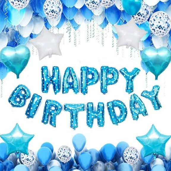 MMTX Sky Blue Balloon Garland Arch Kit, Baby Blue and White Latex Balloons Pastel Blue Balloon Garland Kit for Baby Shower Wedding Birthday Bridal Shower