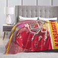 thumbnail image 3 of Kansas City Flannel Throw Blanket ，Football Style Pride Paint Travel Blanket Gifts for Men Women Boy Decor Sofa Bed 60"x80", 3 of 6