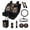 American Flag Eagle Cross, variant on FOR U DESIGNS American Tribal Eagle Wolf Aztec Print 13 PCS Car Accessories Set Universal Car Seat Covers, Steering Wheel Cover, Rearview Mirror Cover, Trash Can, Cup Holder, Seatbelt Pads, Keychains