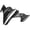 A, variant on Motorcycle Winglets,ABS Aerodynamic Spoiler Wing Side Air Deflectors Fairing Winglets for ADV160 2022-2023