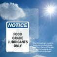 thumbnail image 6 of (2 Pack) Food Grade Lubricants Only OSHA Notice Sign 5 Inch X 3.5 Inch Vinyl Label Decal Sticker Weather Resistant, UV Protected for Workplace, Business, and Construction Site, Made in, 6 of 7