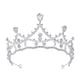 thumbnail image 1 of KAKOWELY Tiara de diamantes de imitación para niñas, tiara nupcial, corona de boda de diamantes de imitación, 1 of 5