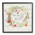 thumbnail image 2 of Stupell Rustic Blooms Live the Life You Love Framed Giclee Texture Art, 2 of 2