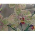 thumbnail image 4 of oneOone Georgette Viscose Fabric Leaves & Orchids Floral Decor Fabric Printed BTY 42 Inches Wide, 4 of 4