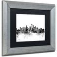 thumbnail image 2 of Trademark Fine Art "Seattle Washington Skyline B&W" Canvas Art by Michael Tompsett, Black Matte, Silver Frame, 2 of 4