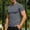 Gray, variant on Men's Loose Fit T-Shirts Summer Big and Tall Short Sleeve Stretch Casual Tshirts Plain Round Neck Lightweight Minimalist Tee for Hiking Khaki XL