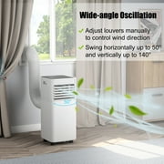Costway 5000 BTU (8000 BTU ASHRAE) Portable Air Conditioner 3-in-1 Air Cooler w/Dehumidifier & Fan Mode Black