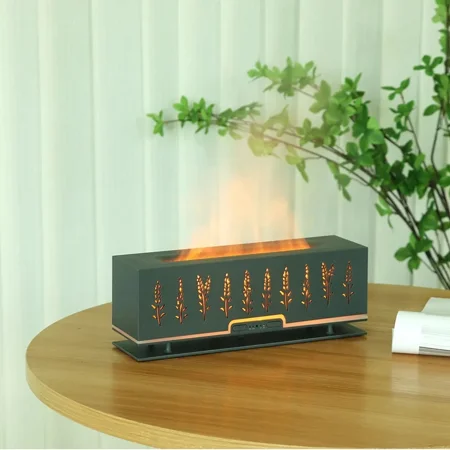 

SXS 3D Atomization Fireplace Flame Purification Aromatherapy Machine Wheat Ear Air Humidifier Used In Home And Office