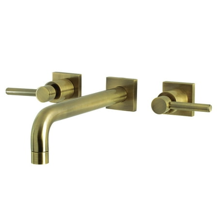 Kingston Brass Concord 3-Hole Wall Mount Roman Tub Faucet Antique Brass Antique