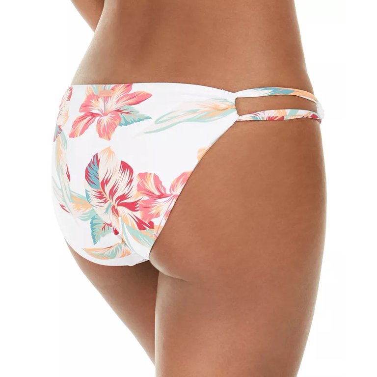 Roxy BRIGHT WHITE TROPIC CALL Lahaina Bay Full Bikini Swim Bottom