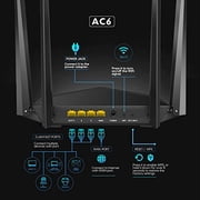 Tenda AC6 AC1200 Dual-Band Wi-Fi Home Router with Smart App