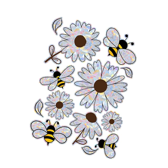 Pegatinas de flores para ventana, calcomanías creativas extraíbles para vidrio, película decorativa para sala de estar, dormitorio, sala de juegos y