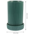 thumbnail image 3 of Porta utensilios de cerámica Qnmwood para encimera - Grande, verde, 3 of 6
