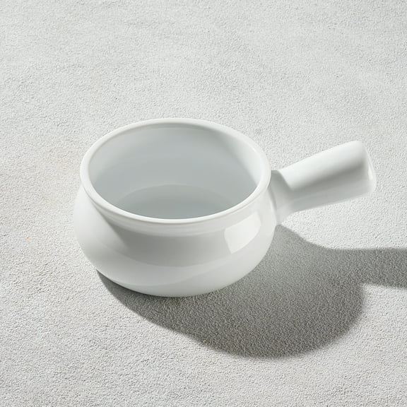Vikko Soup Bowls, Set of 4 Soup Bowls with Handles, 10 Ounce,Microwave Safe, French Onion Soup Crocks Oven Safe, Porcelain Soup Bowls