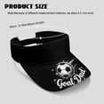 thumbnail image 4 of Chririnla Sun Visor Cap with Soccer Goal Dad Design, Sports Visor Hat for Outdoor Summer Activities and Games, 4 of 4