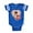 Royal Blue, variant on - BFF Boxer Dog - Cute Infant Baby Football Bodysuit