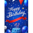 thumbnail image 3 of Colorful Theme Happy Birthday Banner Decorative Design Party Backdrop for Birthday Party Kids Party Indoor Decoration, 3 of 6